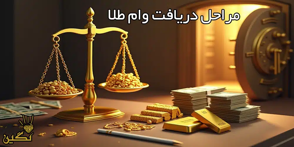 مراحل دریافت وام طلا
